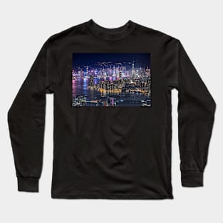 Hong Kong Cityscape Long Sleeve T-Shirt